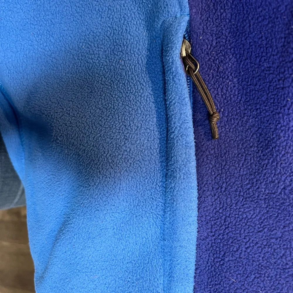 NORTH FACE 2 Tone BLUE Fleece JACKET Men